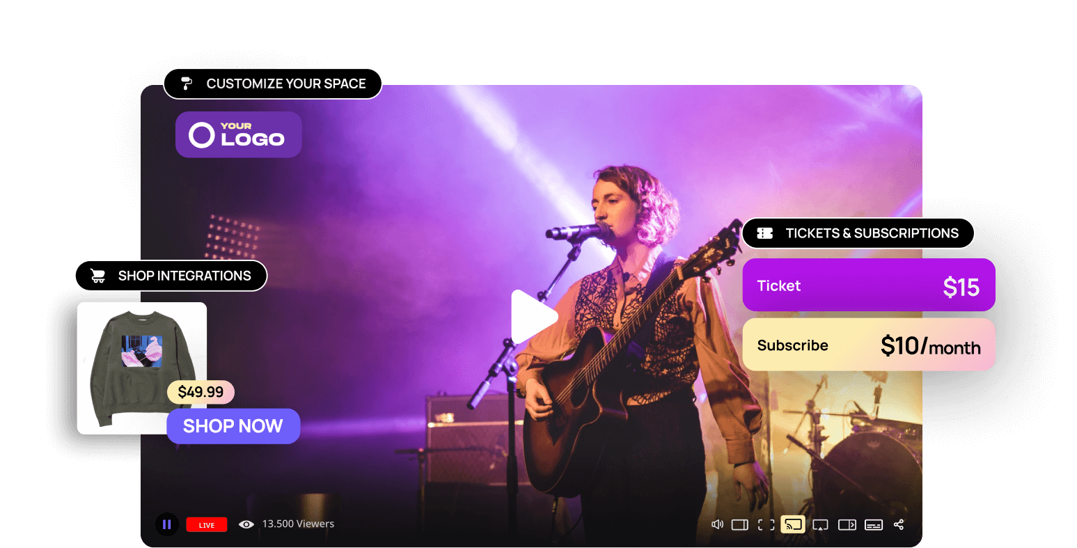 Maestro Homepage for Live Streaming and Interactive Video